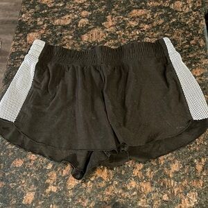 Derek heart mesh panel shorts